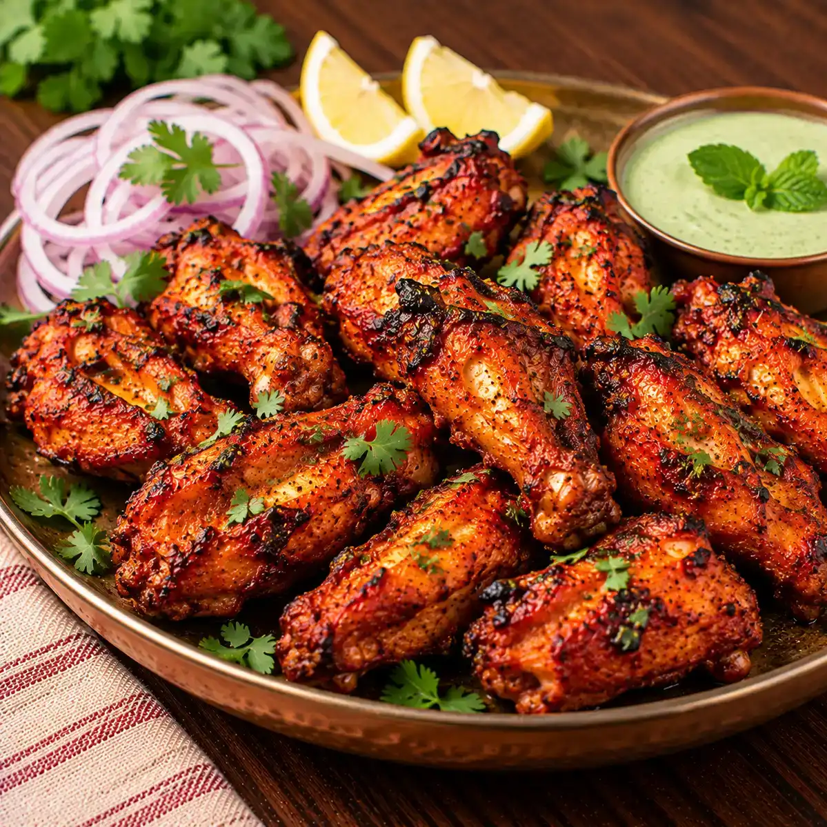 Tandoori Wings — Experience the iconic flavors of India with our Tandoori Wings at Apna Bazar - Eatery